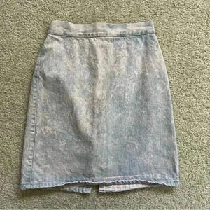 Bongo Vintage 90’s Gene Motesano Jean Skirt Pink Wash Women’s Size 7 Style 17302